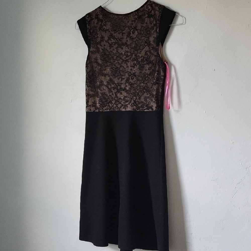 Betsey Johnson Black Lace Midi Dress - Picture 5 of 5